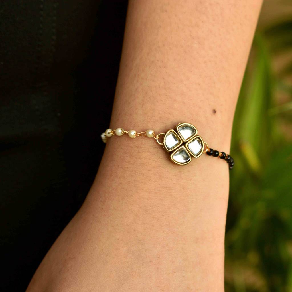 Kundan Elegance Mangalsutra Bracelet : ACMB005