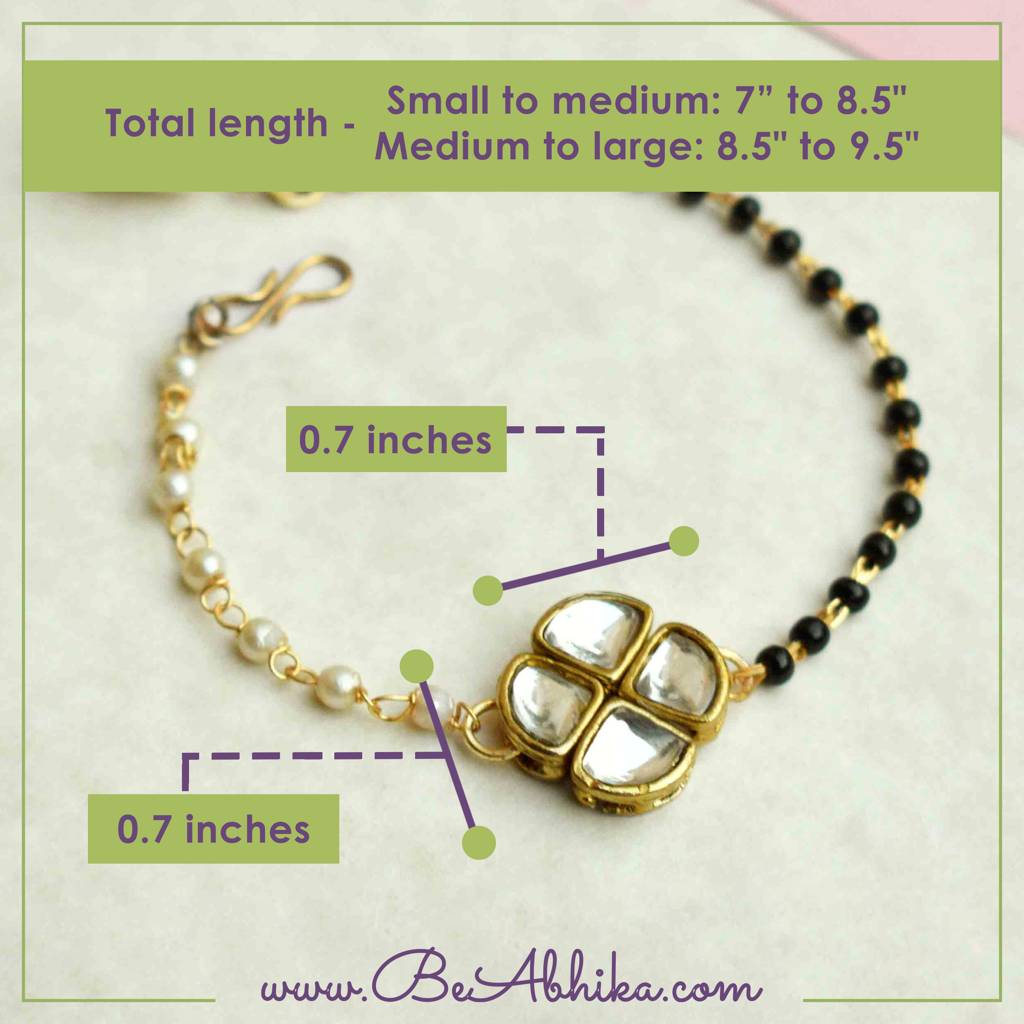 Kundan Elegance Mangalsutra Bracelet : ACMB005