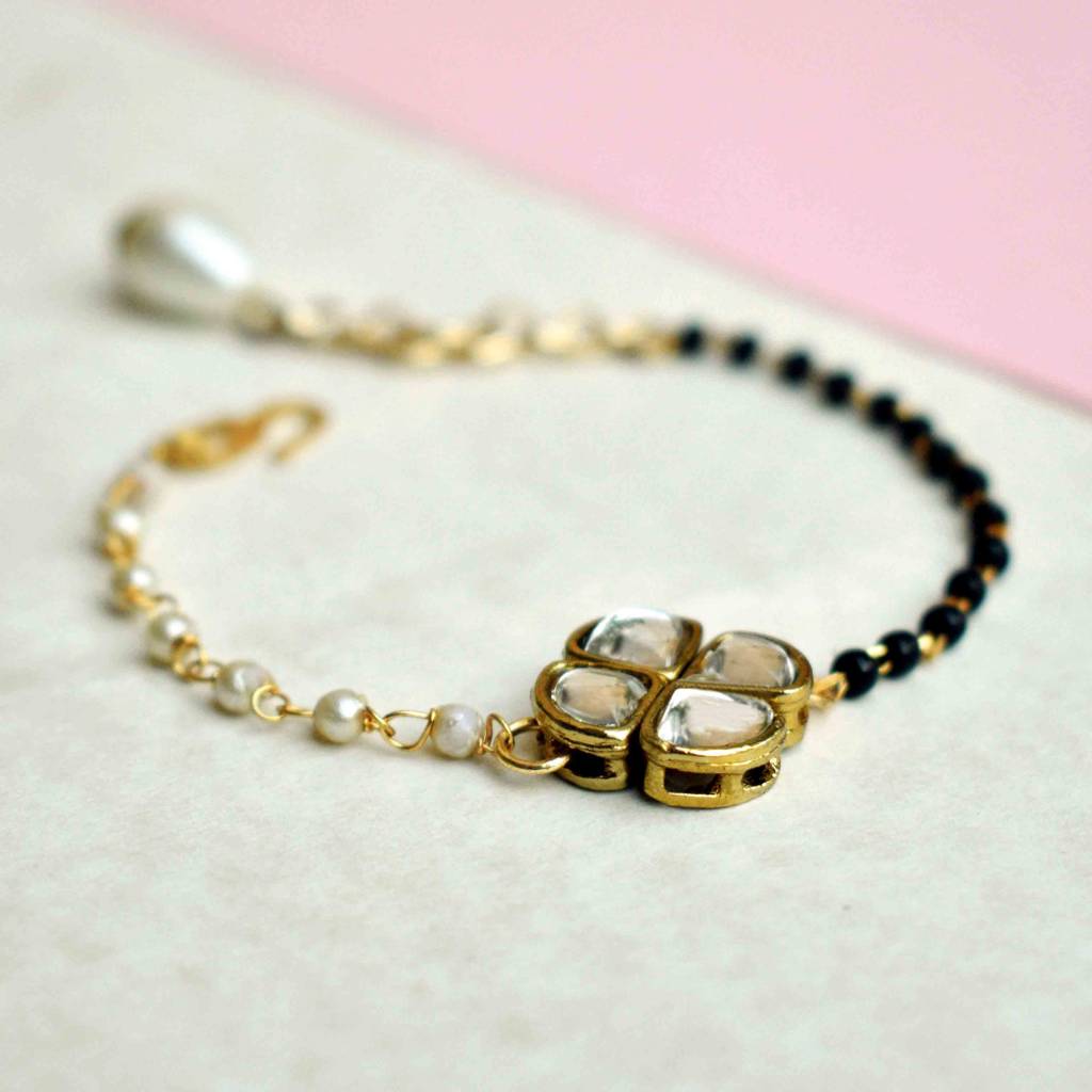 Kundan Elegance Mangalsutra Bracelet : ACMB005