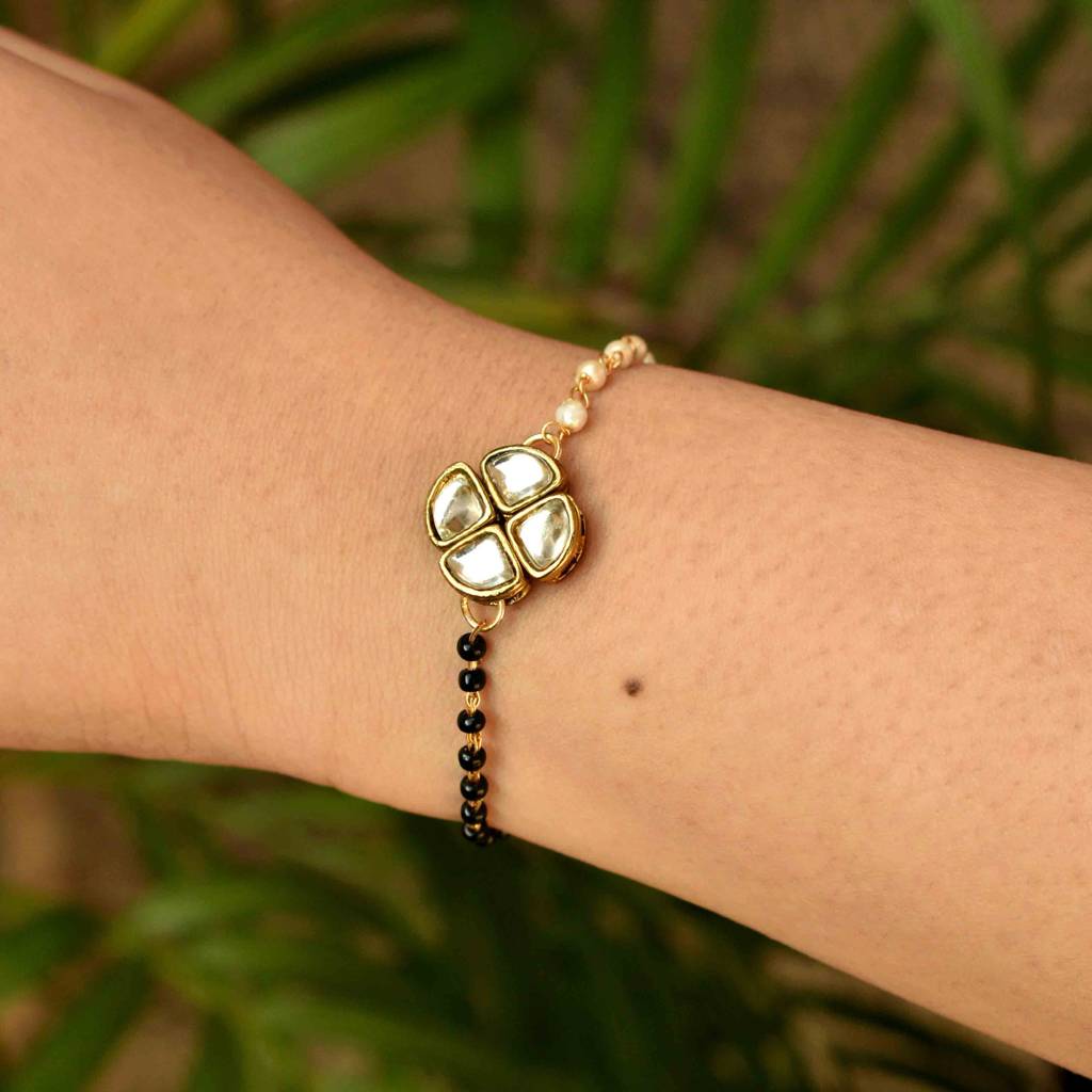 Kundan Elegance Mangalsutra Bracelet : ACMB005