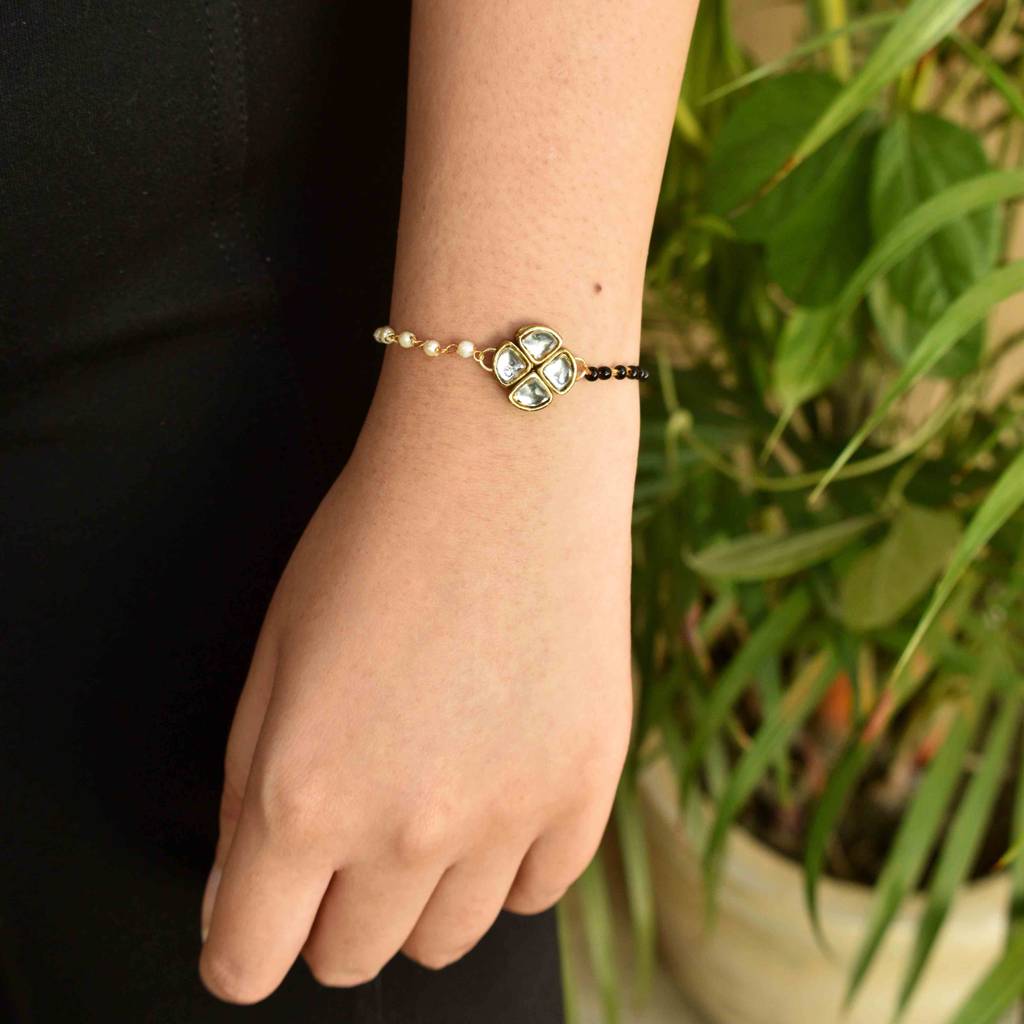 Kundan Elegance Mangalsutra Bracelet : ACMB005