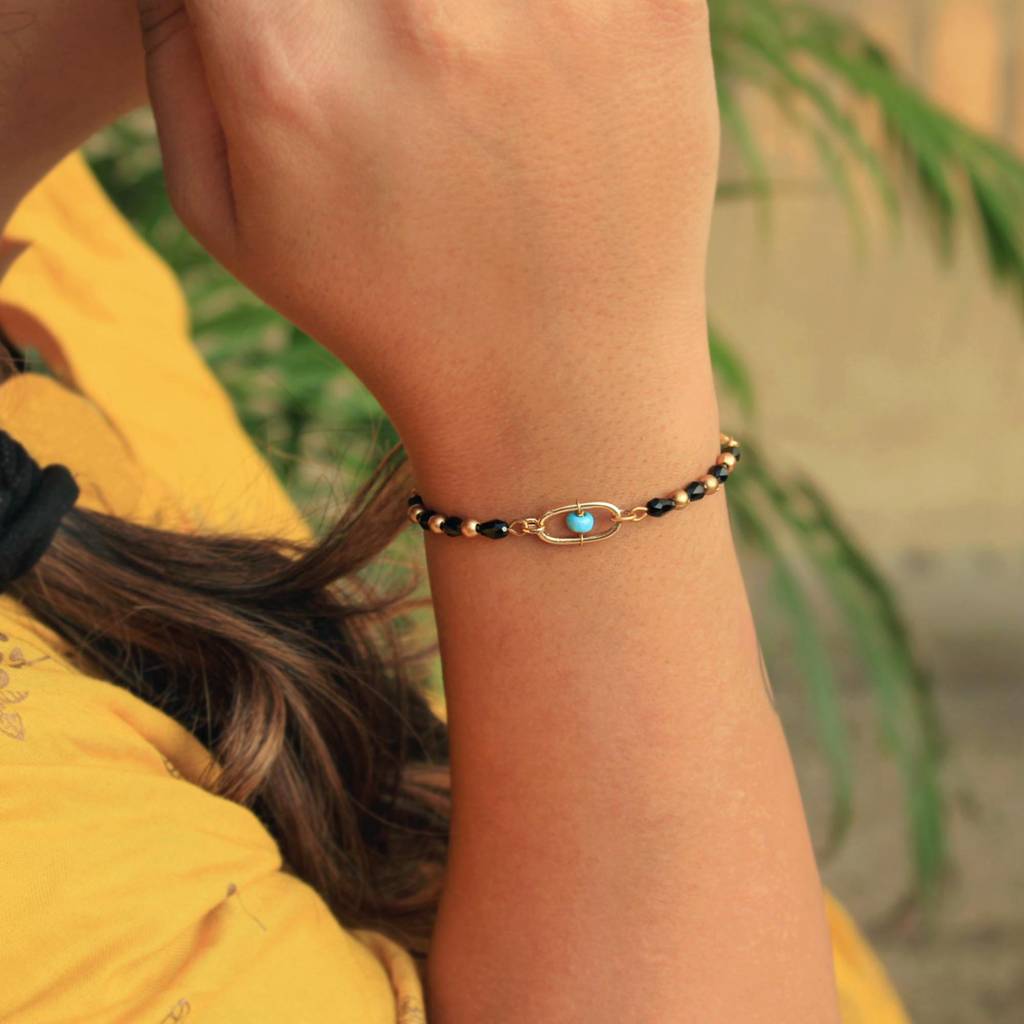 Linked Hoop Mangal Sutra Bracelet : ACMB013