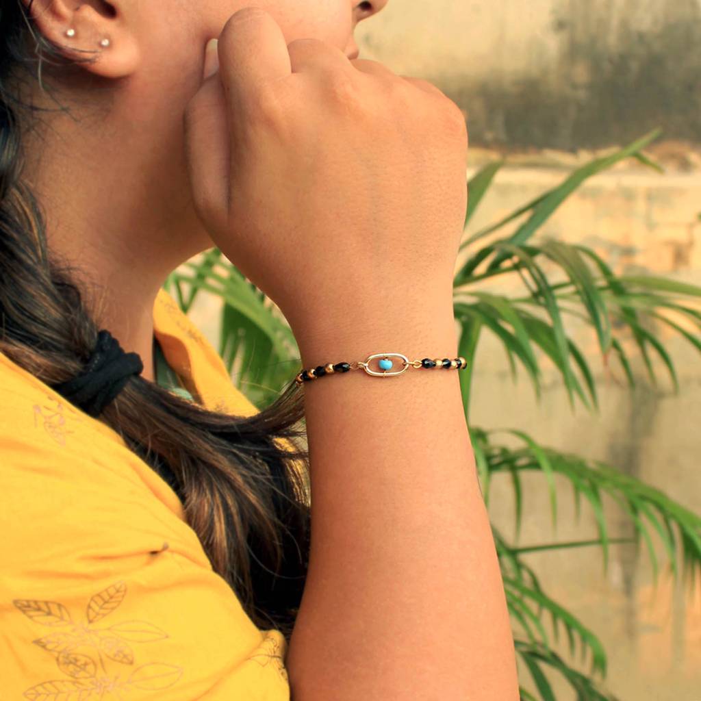 Linked Hoop Mangal Sutra Bracelet : ACMB013