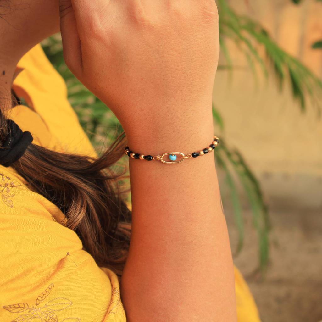 Linked Hoop Mangal Sutra Bracelet : ACMB013