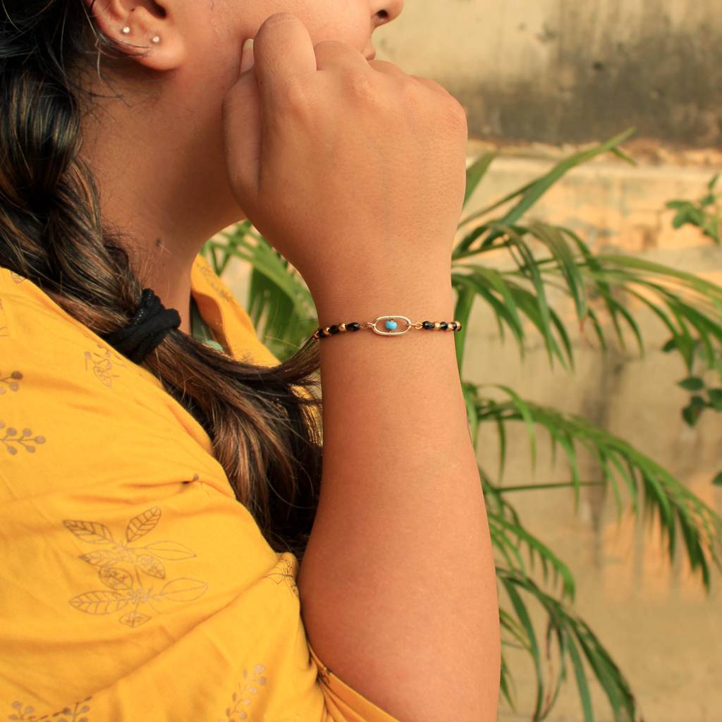 Linked Hoop Mangal Sutra Bracelet : ACMB013
