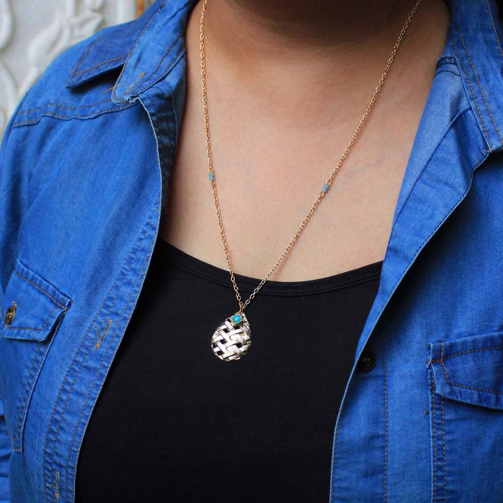 Leaf And Kundan Necklace : ACMN001