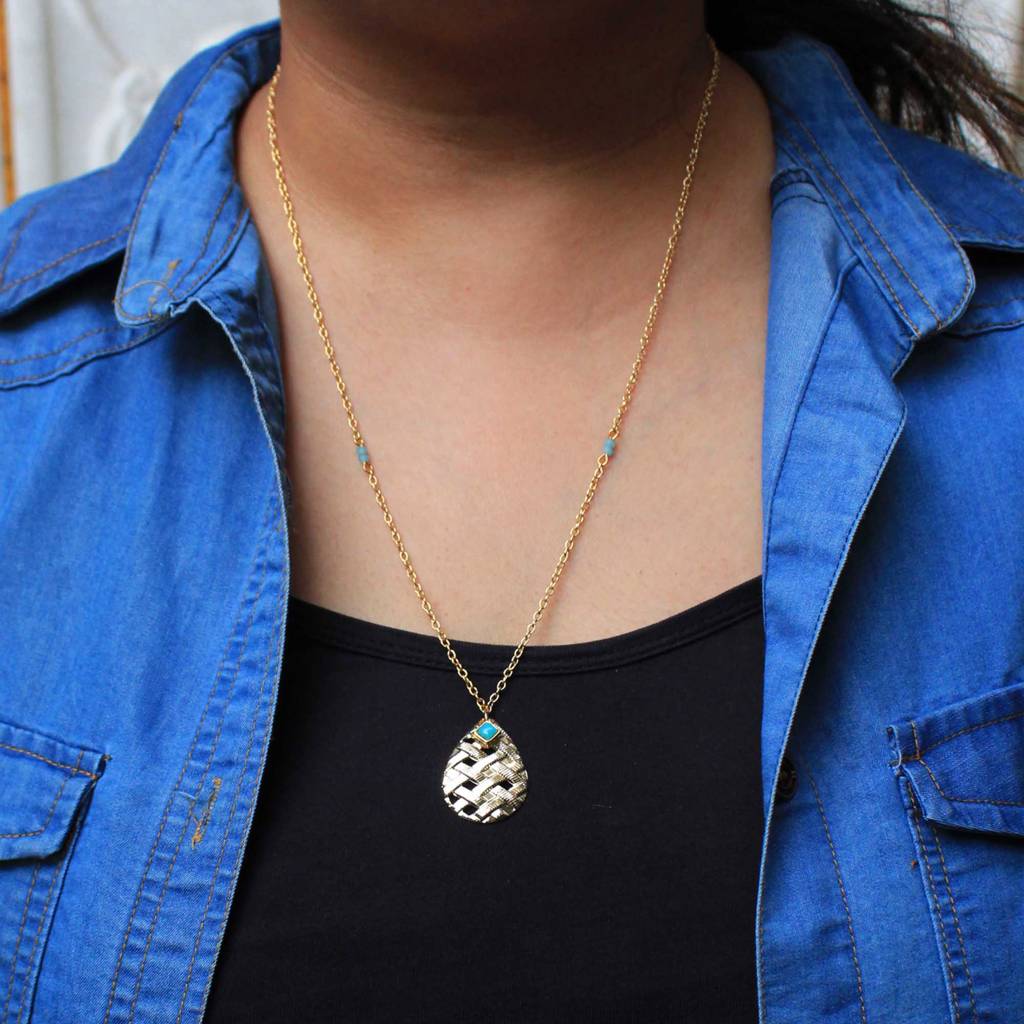 Leaf And Kundan Necklace : ACMN001