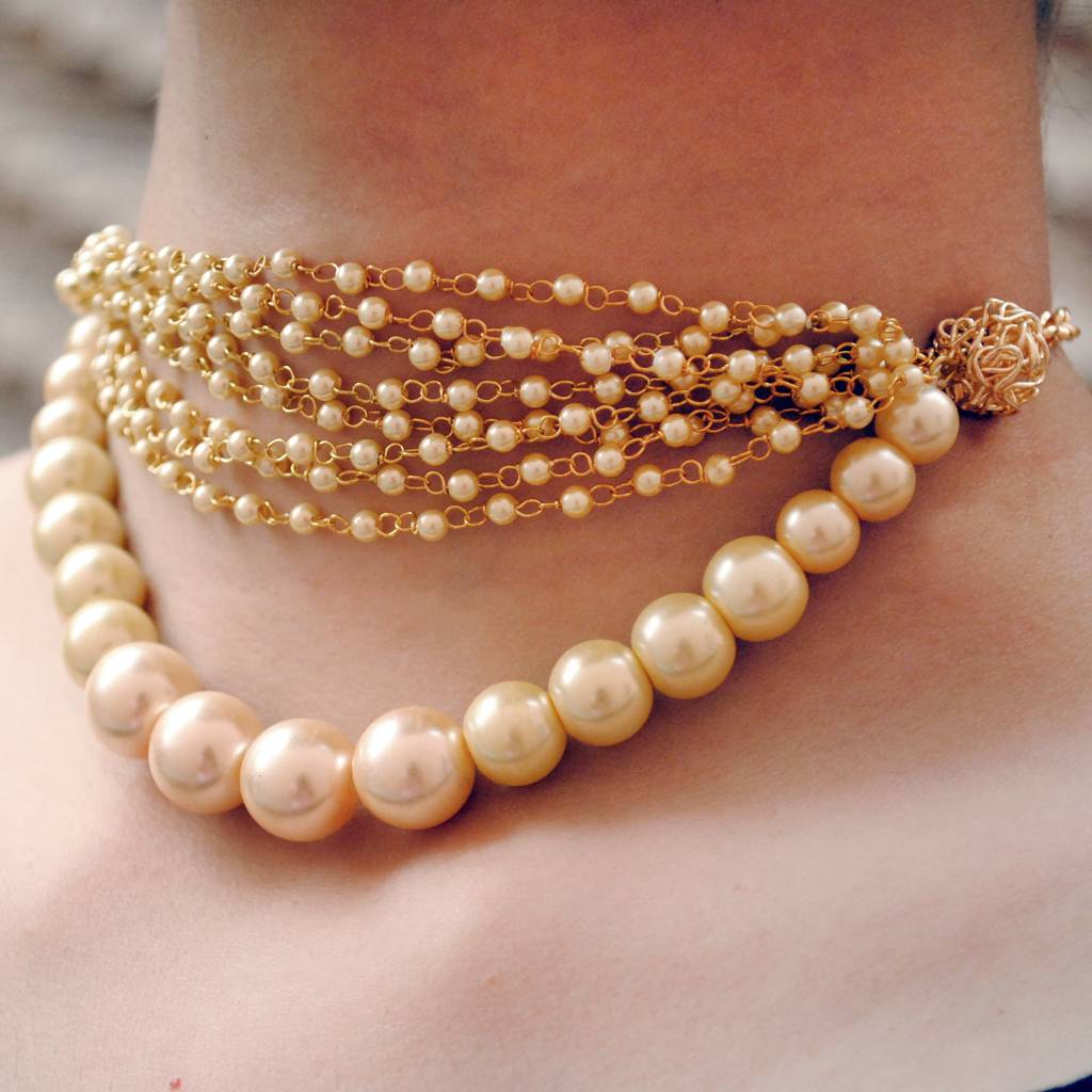 Pearl Choker Necklace : ACN029