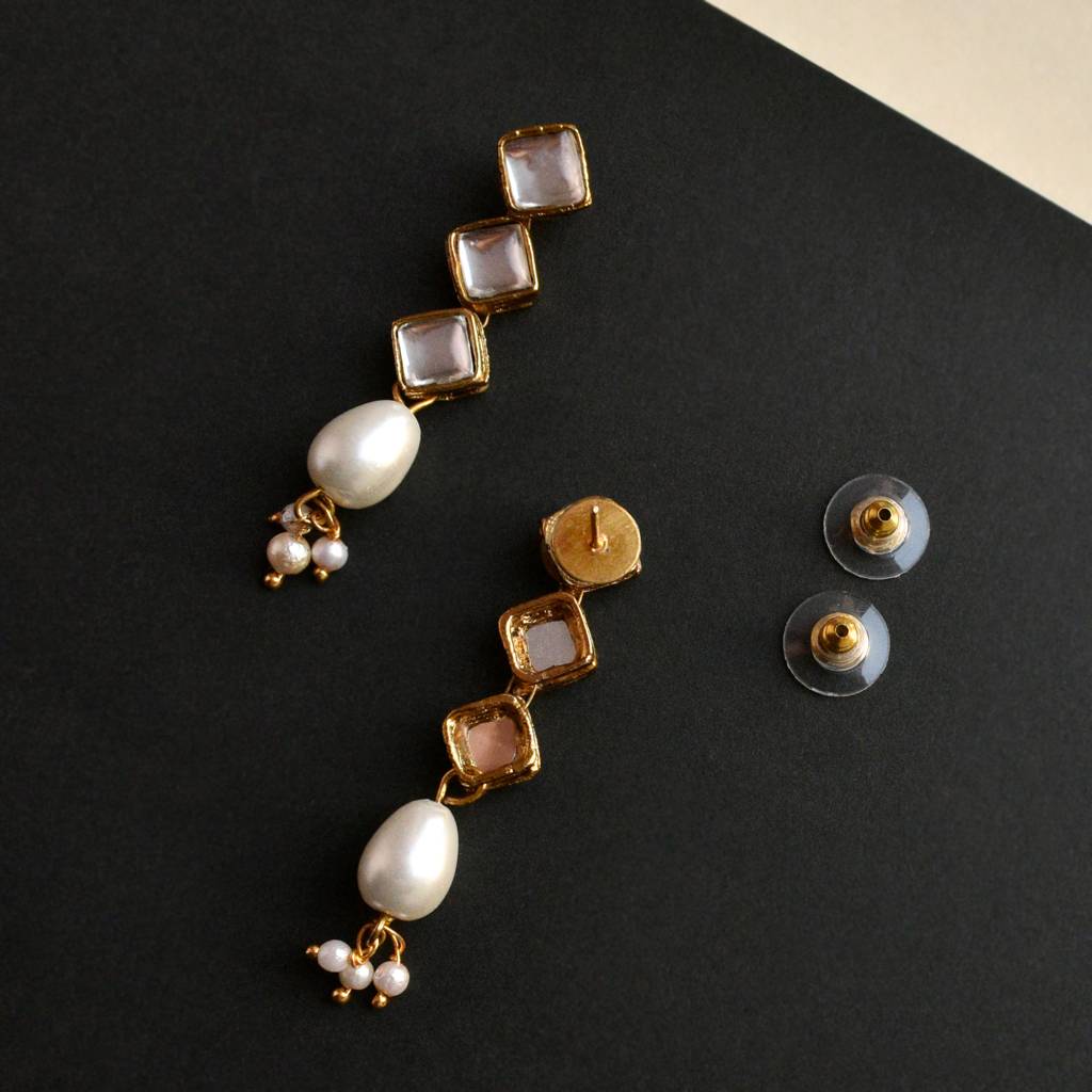 Kundan And Drop Pearl Neckacle : ACN038