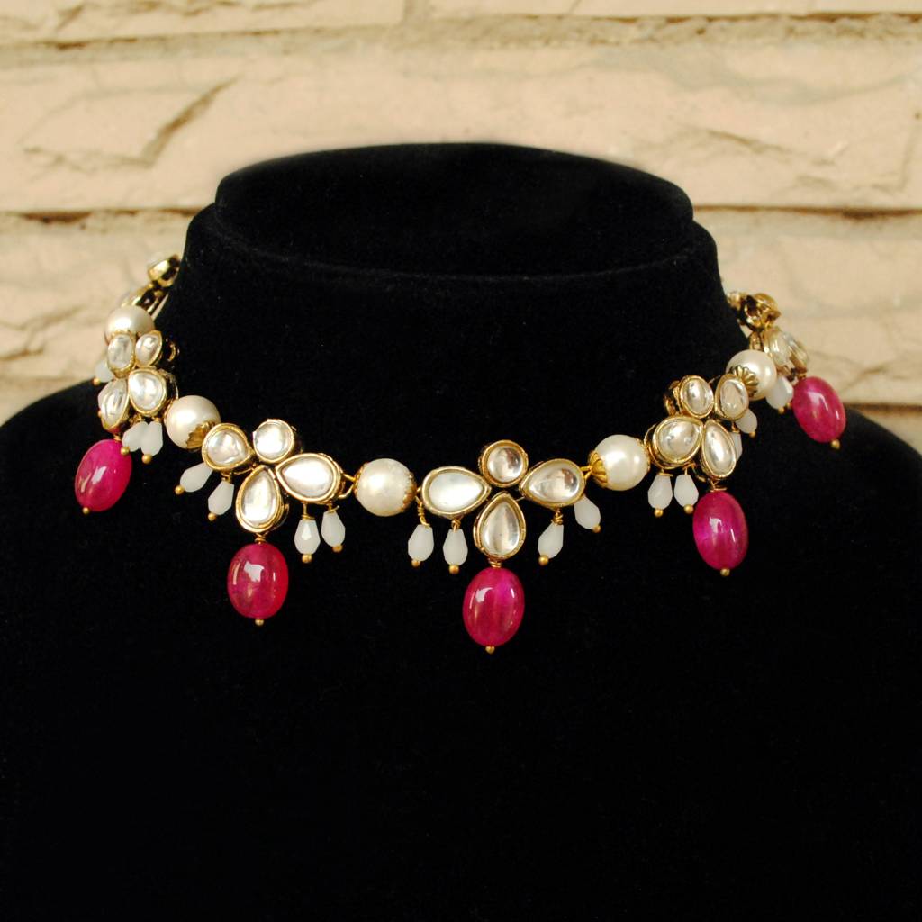 Kundan And Stone Necklace Set : ACN041