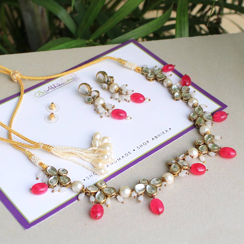 Kundan And Stone Necklace Set : ACN041