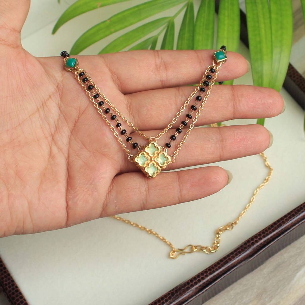 Quad Kundan Mangalsutra : ACN055