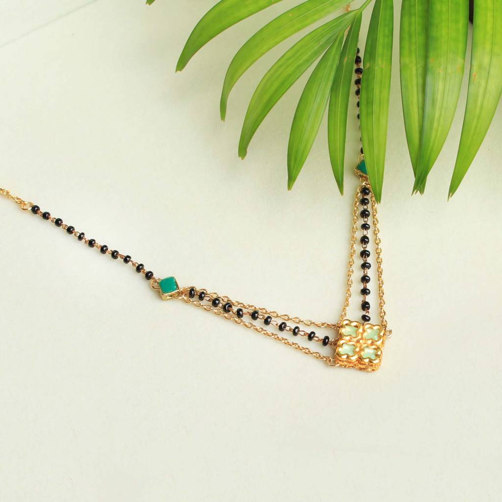 Quad Kundan Mangalsutra : ACN055