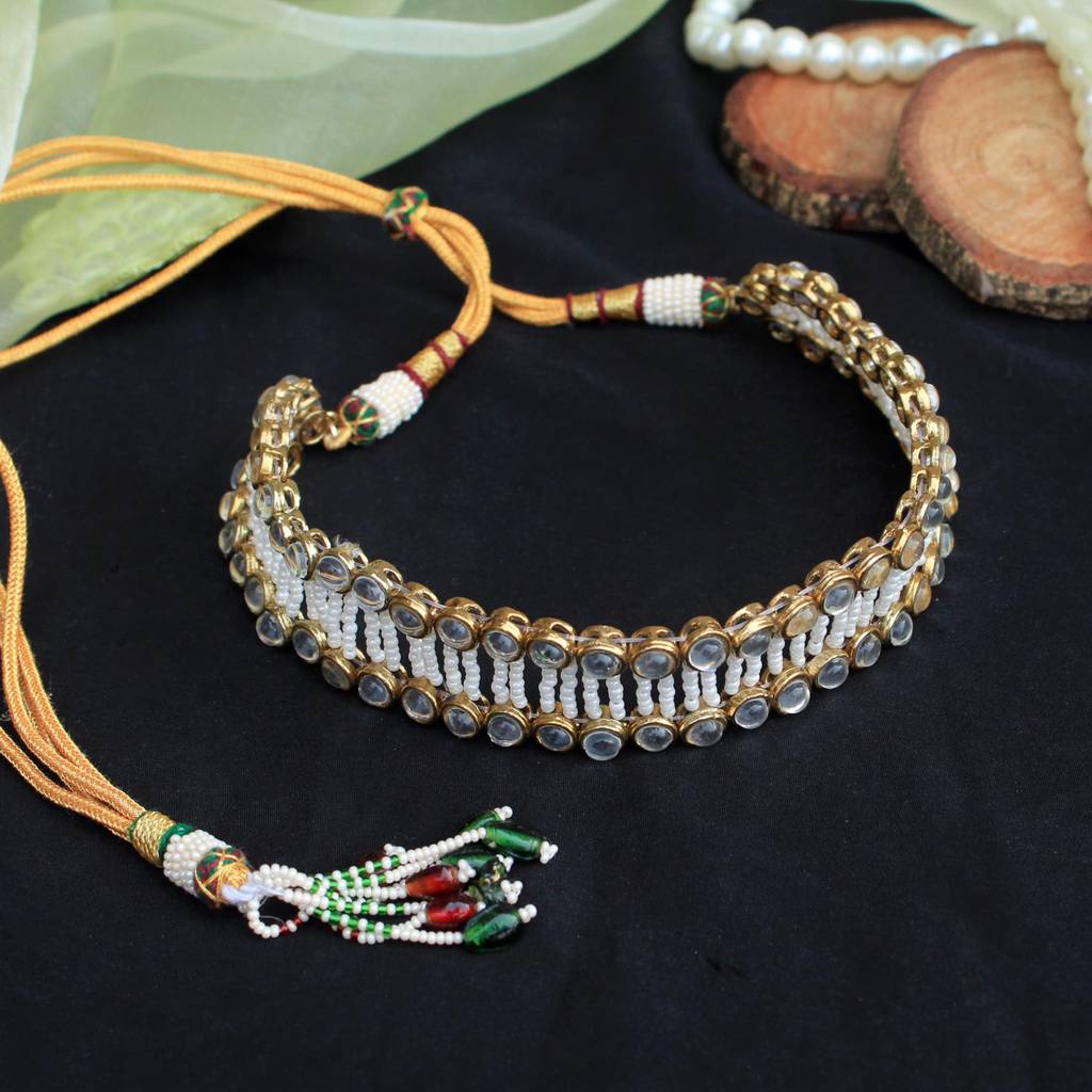 Graceful Pearl Kundan Choker : ACN073
