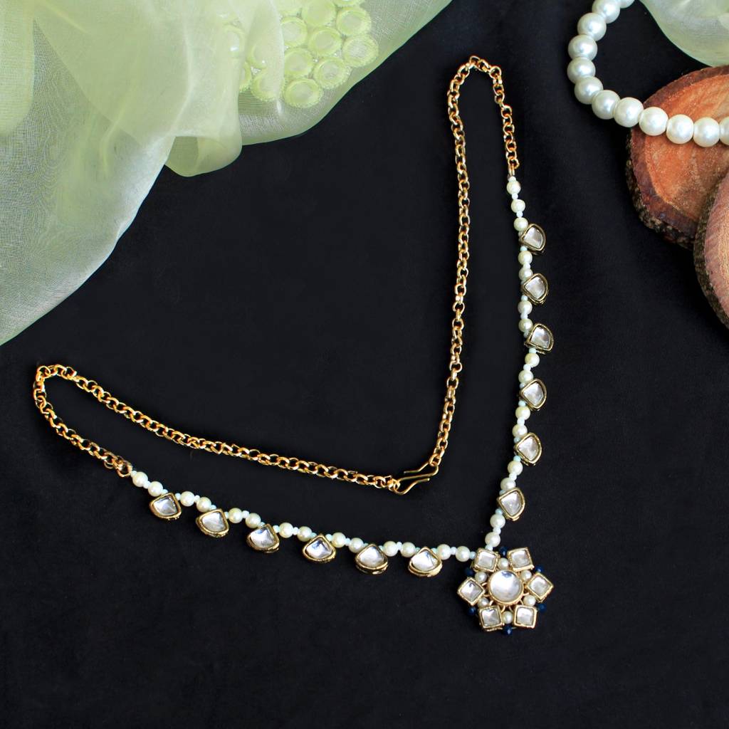 Kundan Blossom Necklace Set : ACN075
