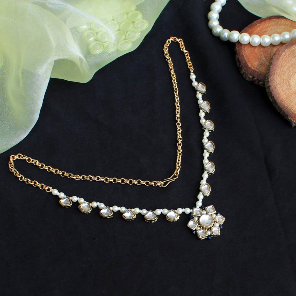 Kundan Blossom Necklace Set : ACN075