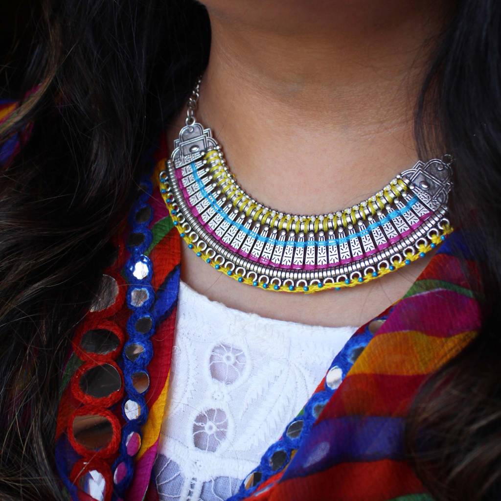 Rainbow Choker Necklace : ACN078