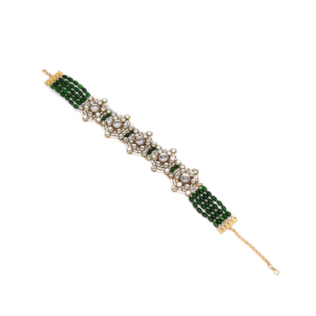 Ethereal Green Kundan Choker Necklace : ACN085