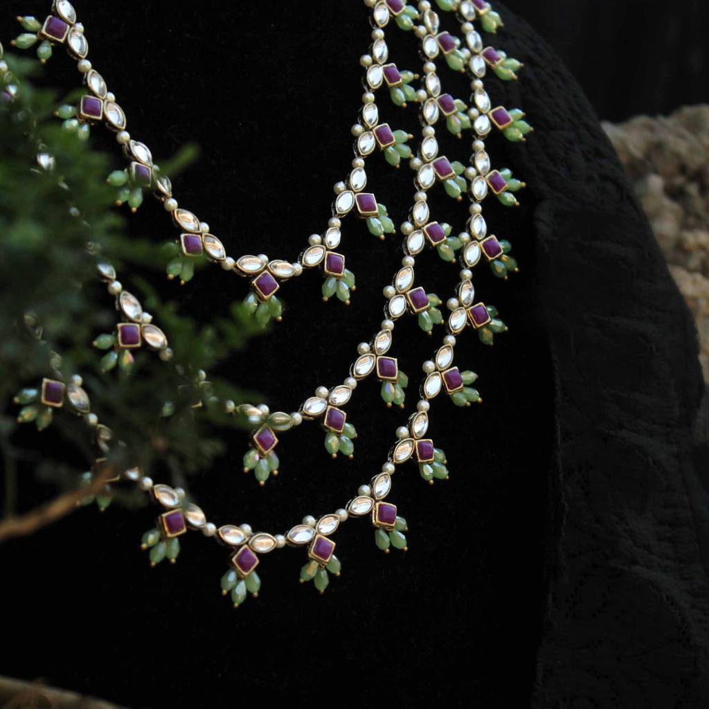 Pearl Twirl 3 Layer Necklace : ACN502-B