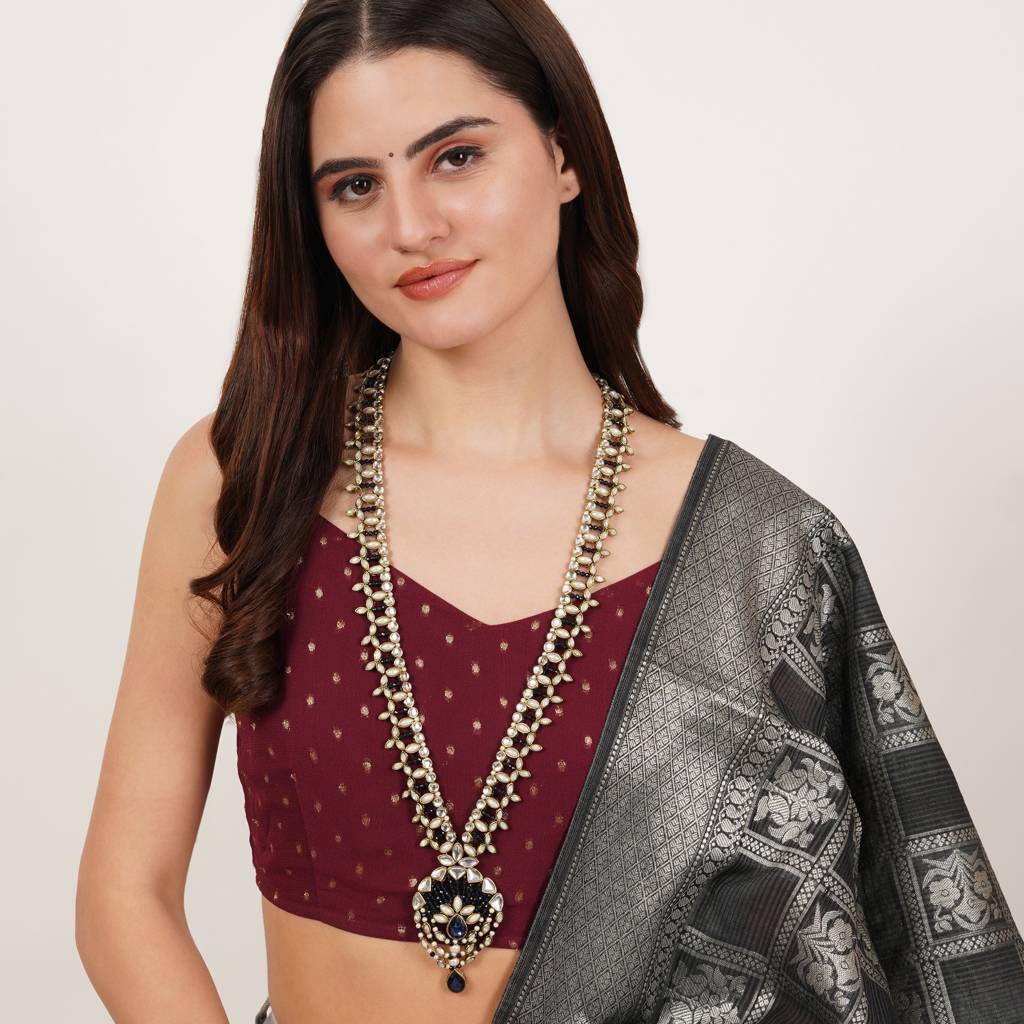 Blues Hues Long Necklace : ACN512-B