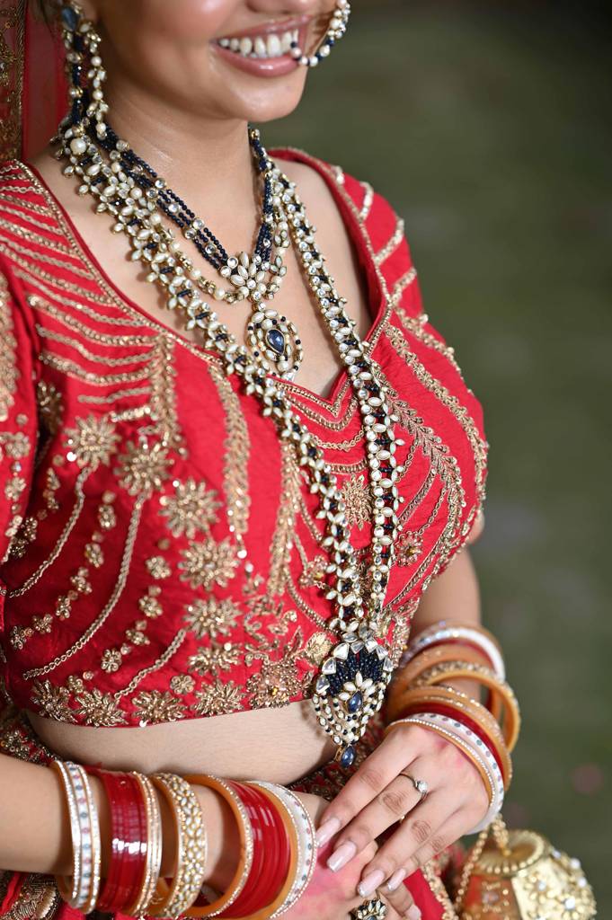 Blue Hues Full Set With Choker, Long Necklace, Earrings, Bracelet & 2 Rings : ACFS512