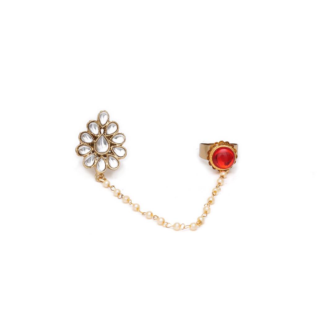 Dynamic Duo Two Finger Ring : ACR004RR