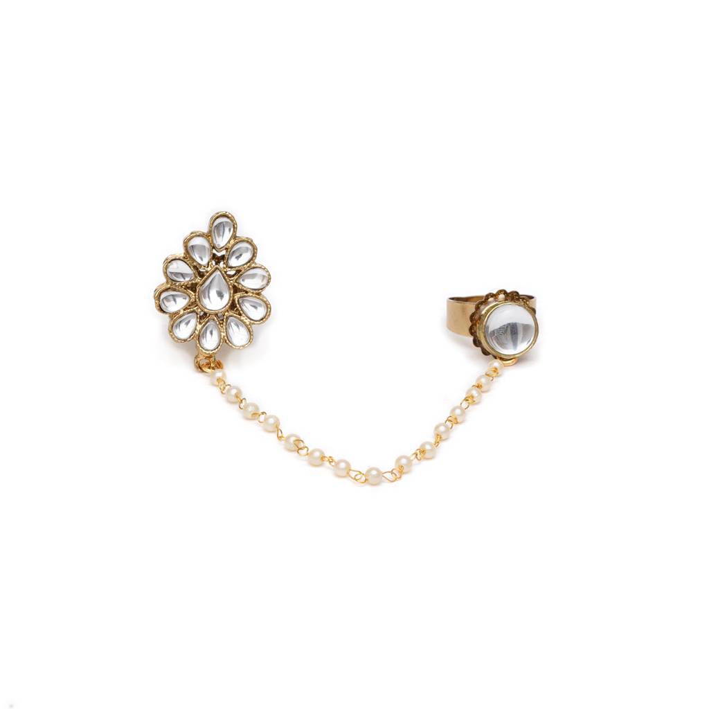 Dynamic Duo Two Finger Ring : ACR004WR