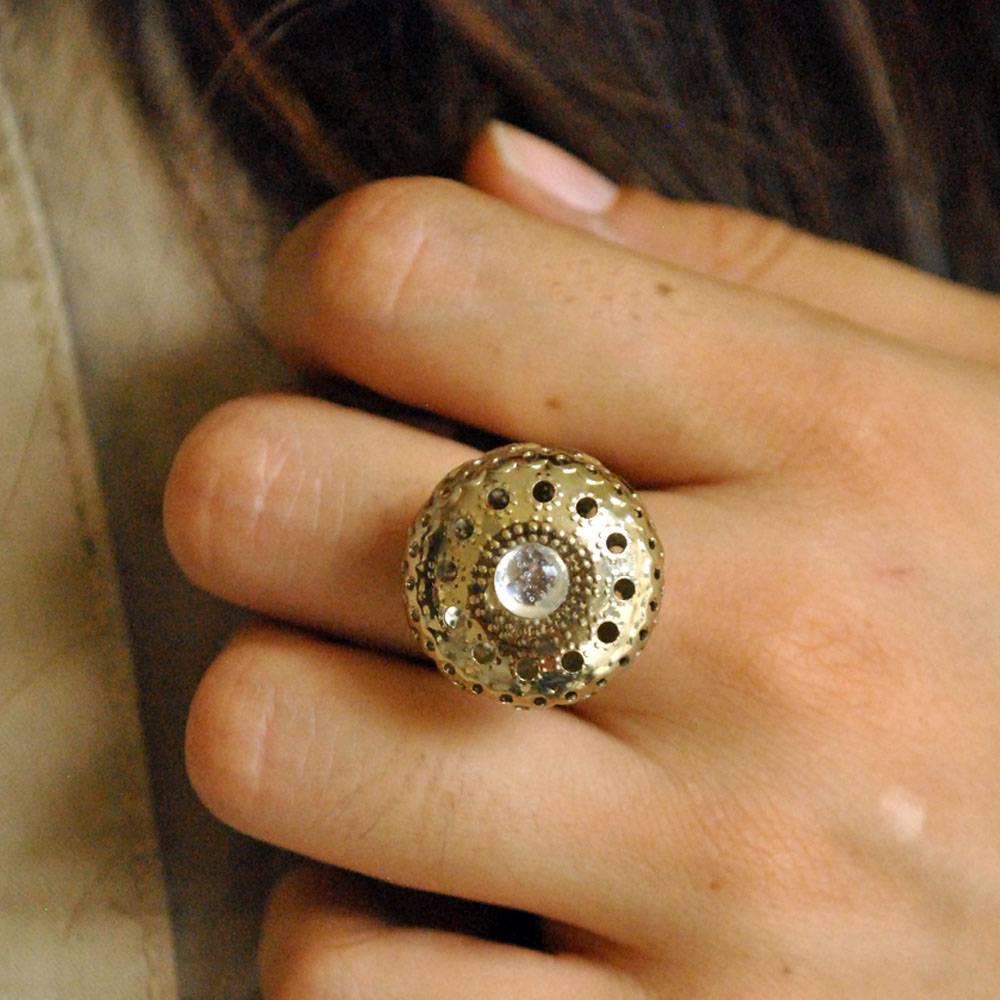 Oxidized Dome Ring : ACR024