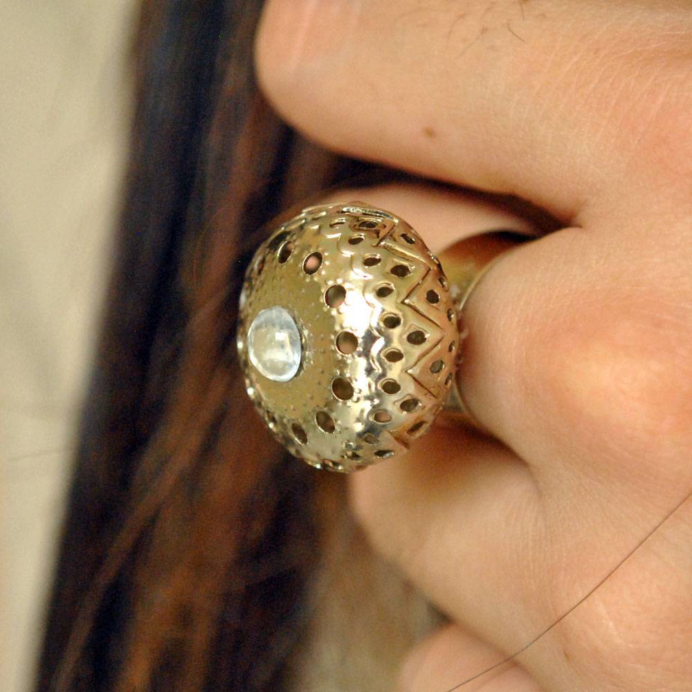 Oxidized Dome Ring : ACR024