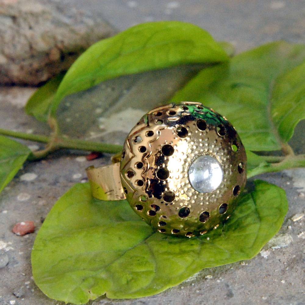 Oxidized Dome Ring : ACR024