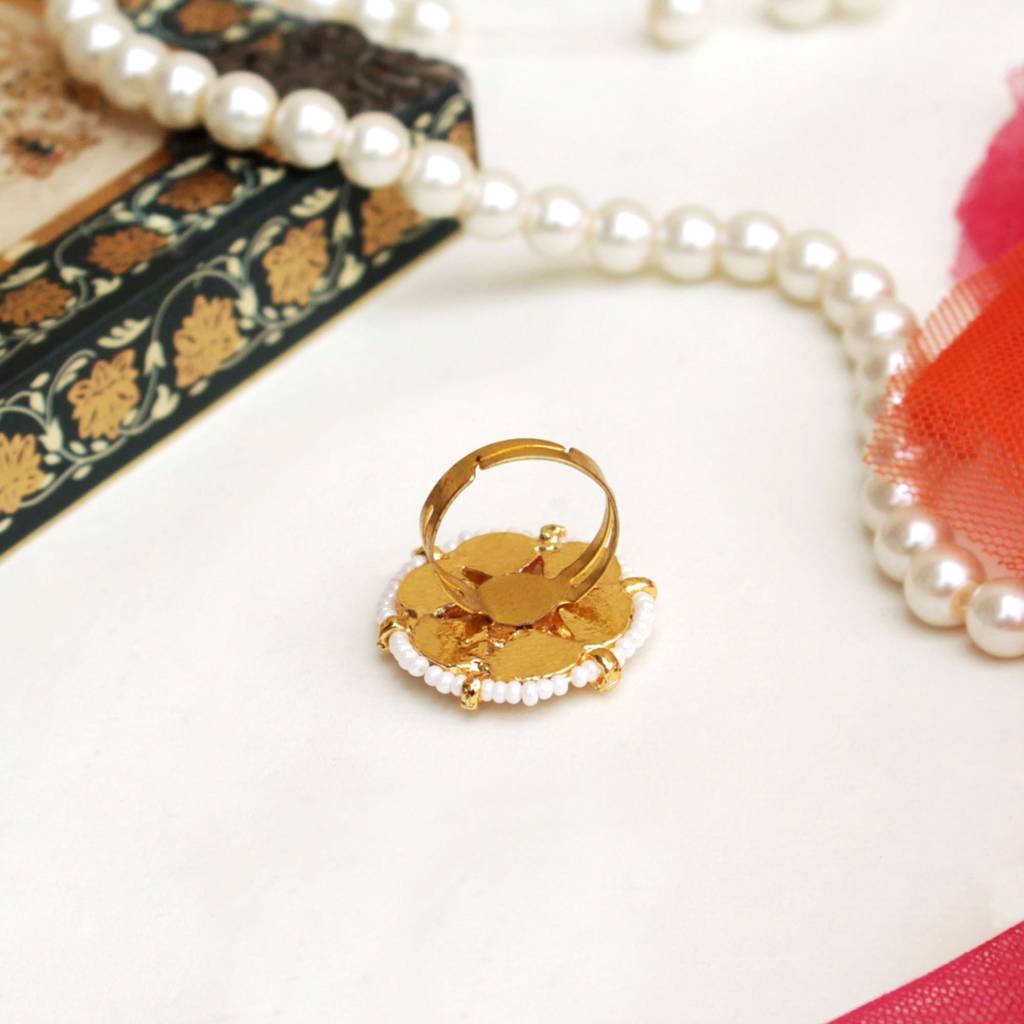 Kundan Bloom Ring : ACR051