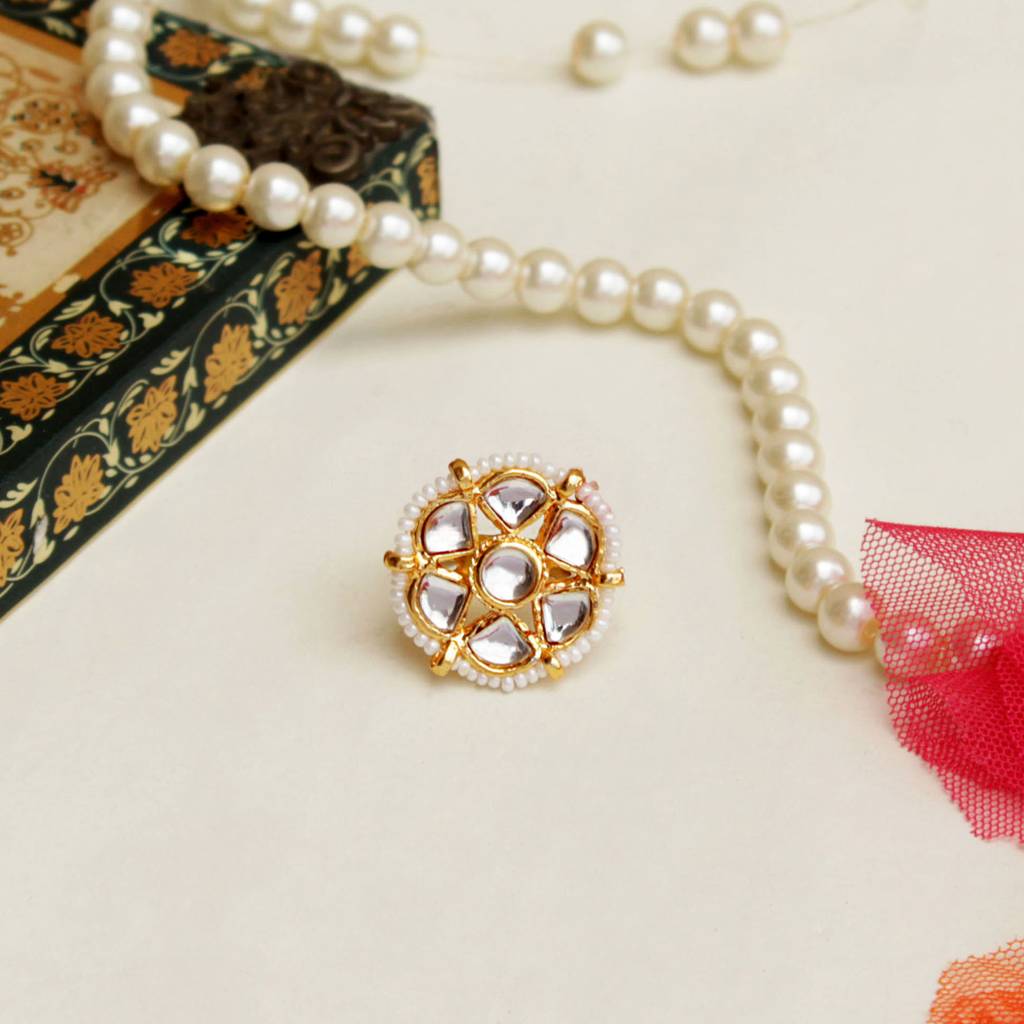 Kundan Bloom Ring : ACR051
