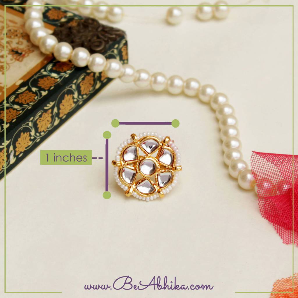 Kundan Bloom Ring : ACR051