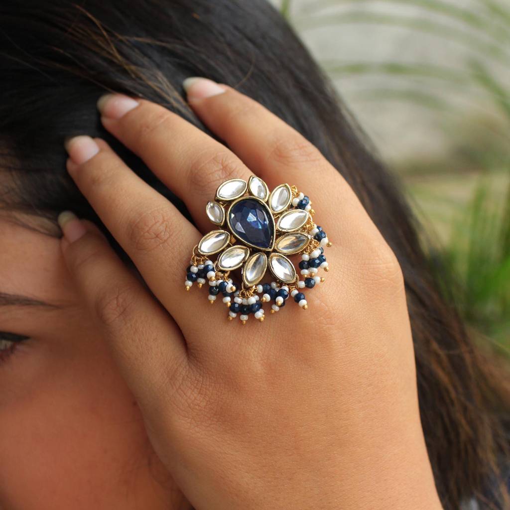 Kundan Adorned Ring : ACR060