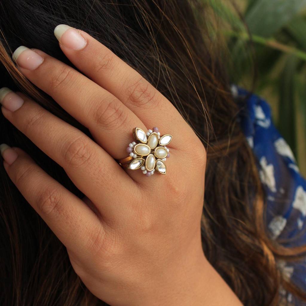 Kundan Delight Ring : ACR061