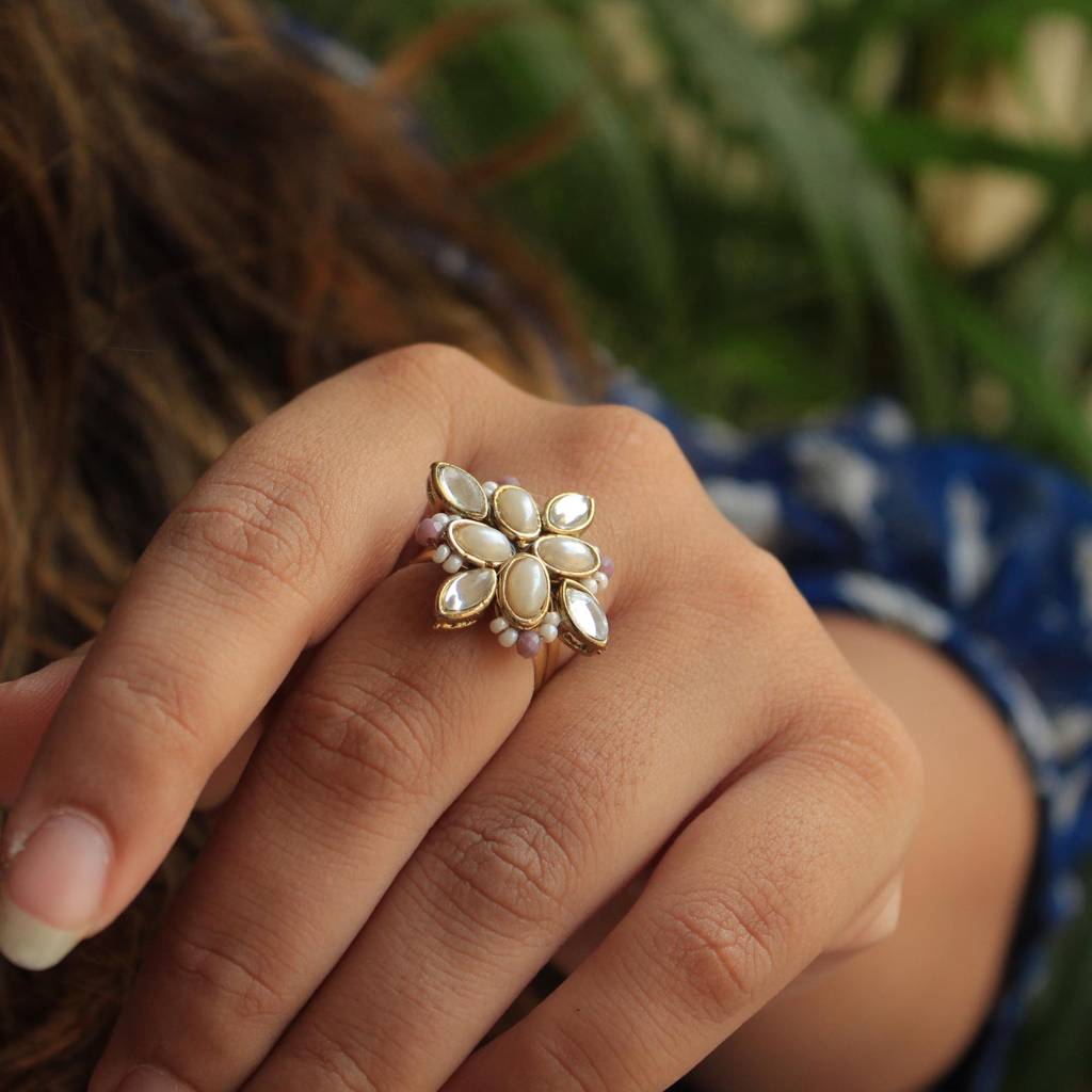 Kundan Delight Ring : ACR061