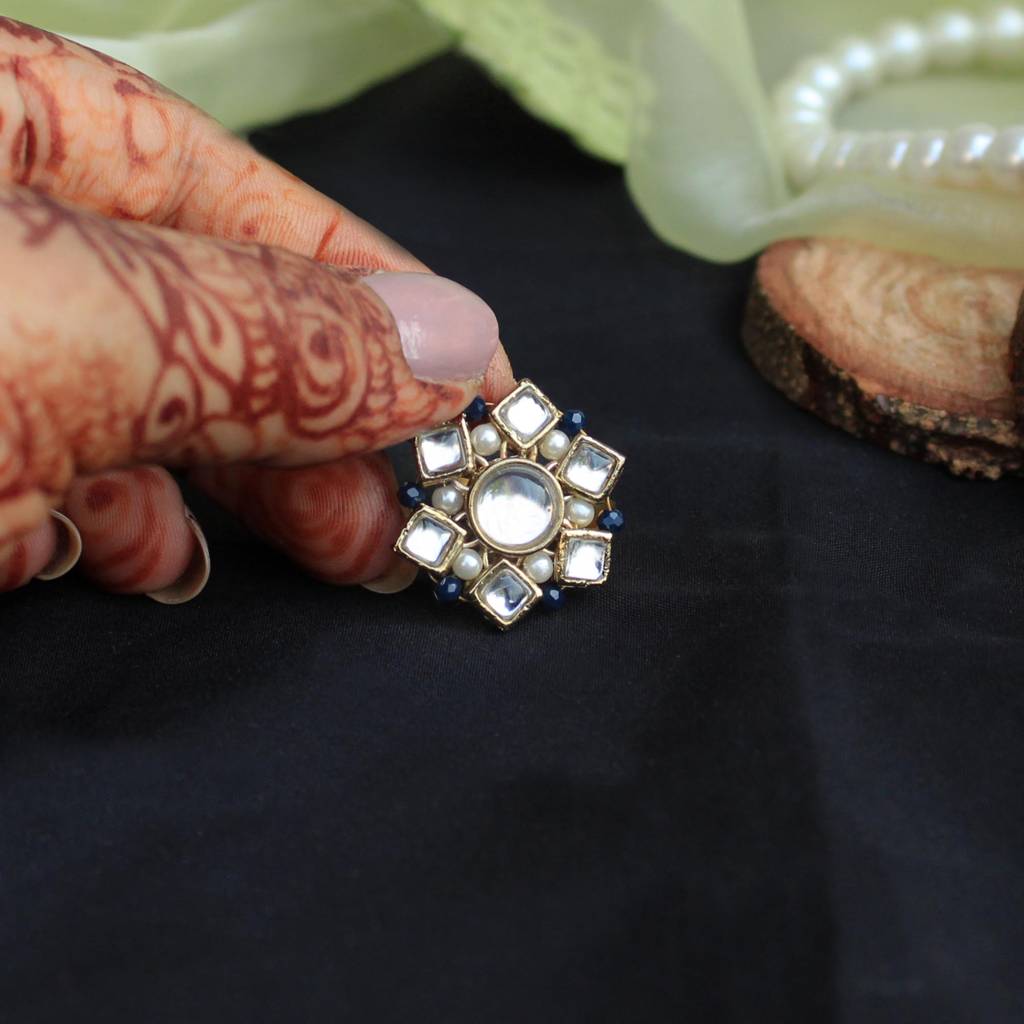 Kundan Blossom Ring : ACR062