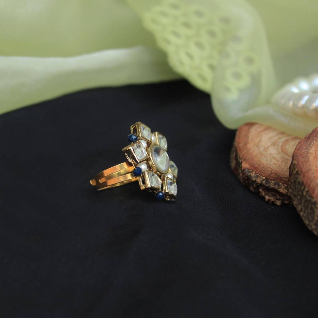 Kundan Blossom Ring : ACR062