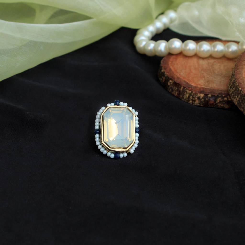 Sky Blue Crystal Ring : ACR063
