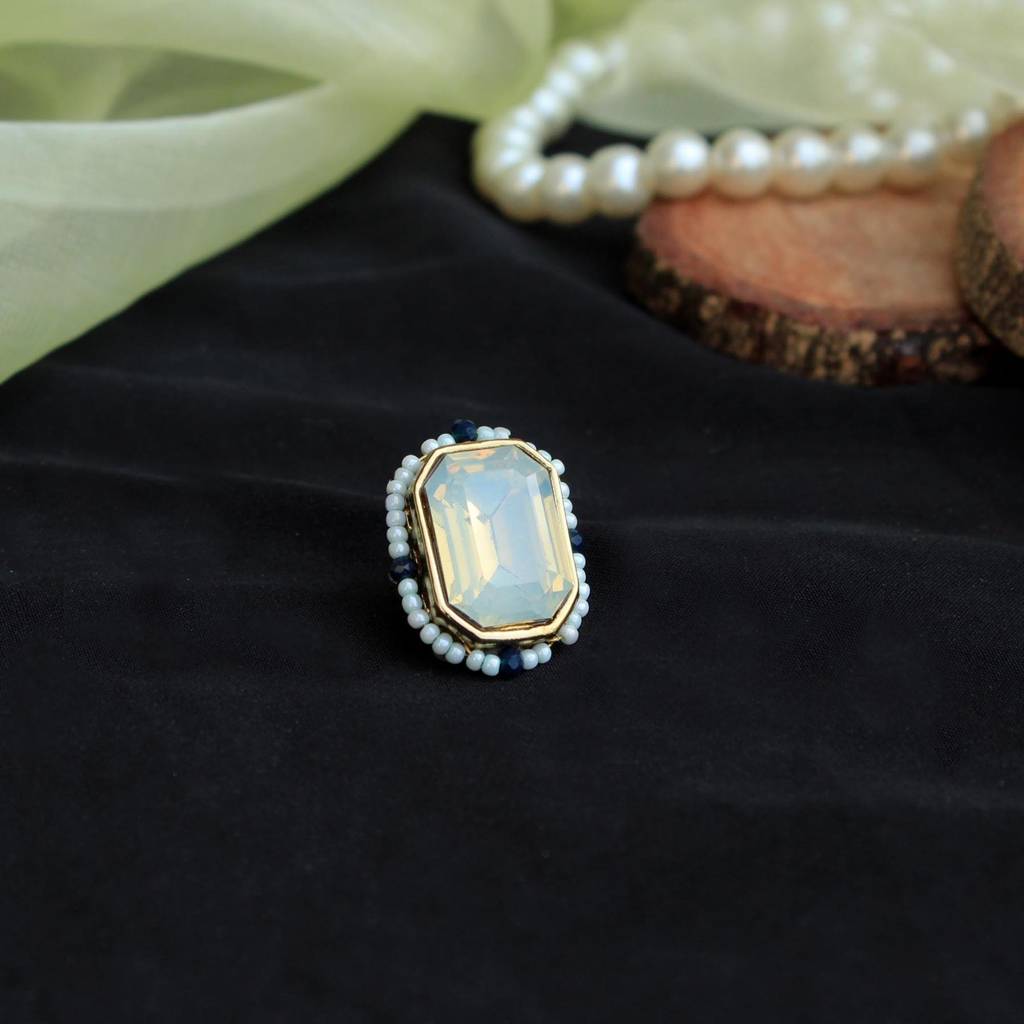 Sky Blue Crystal Ring : ACR063
