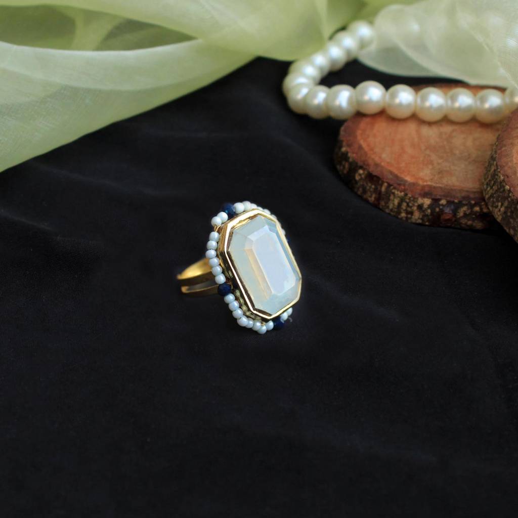 Sky Blue Crystal Ring : ACR063