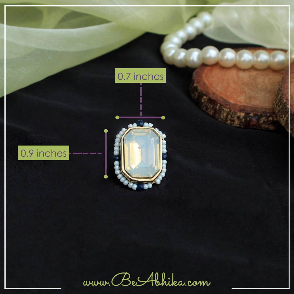 Sky Blue Crystal Ring : ACR063