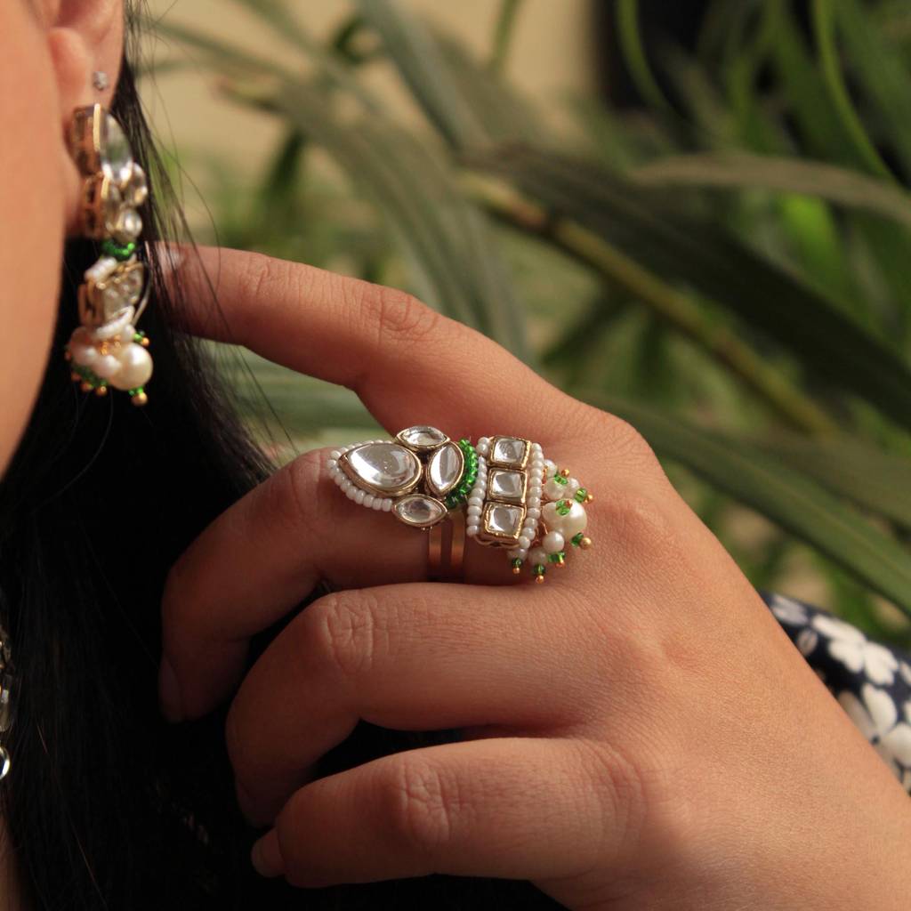 Divine Kundan Ring : ACR064
