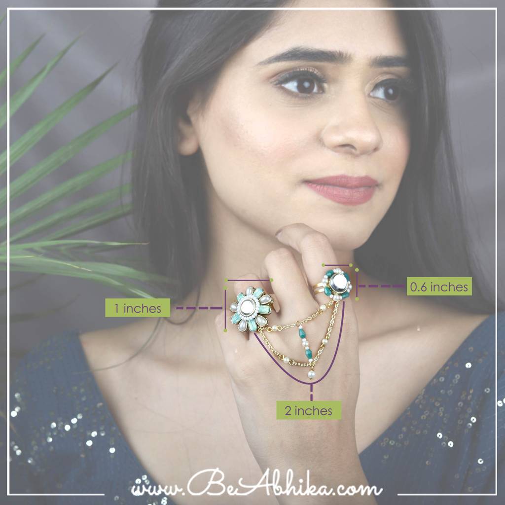 Garden Green Two-Finger Ring : ACR070