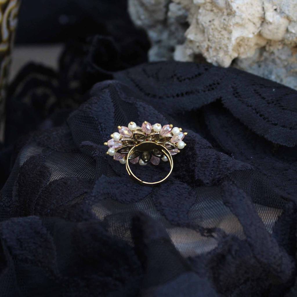 Pearl Twirl Pink Ring : ACR510