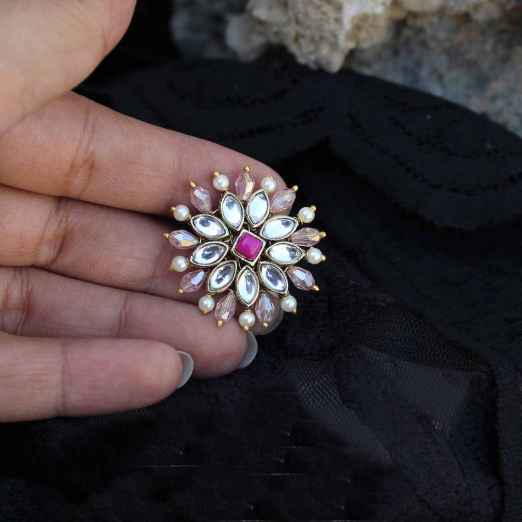 Pearl Twirl Pink Ring : ACR510