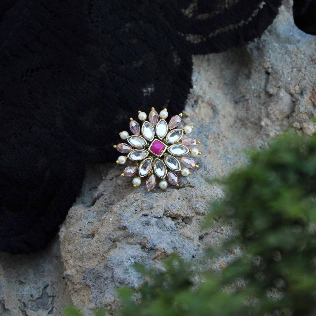 Pearl Twirl Pink Ring : ACR510
