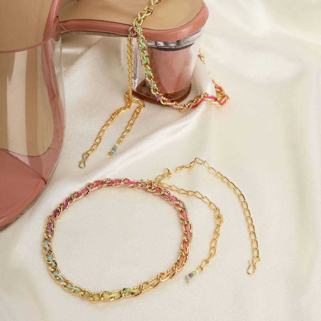 The Golden Rainbow Heel Wrap - Set Of 2 : ACSA004