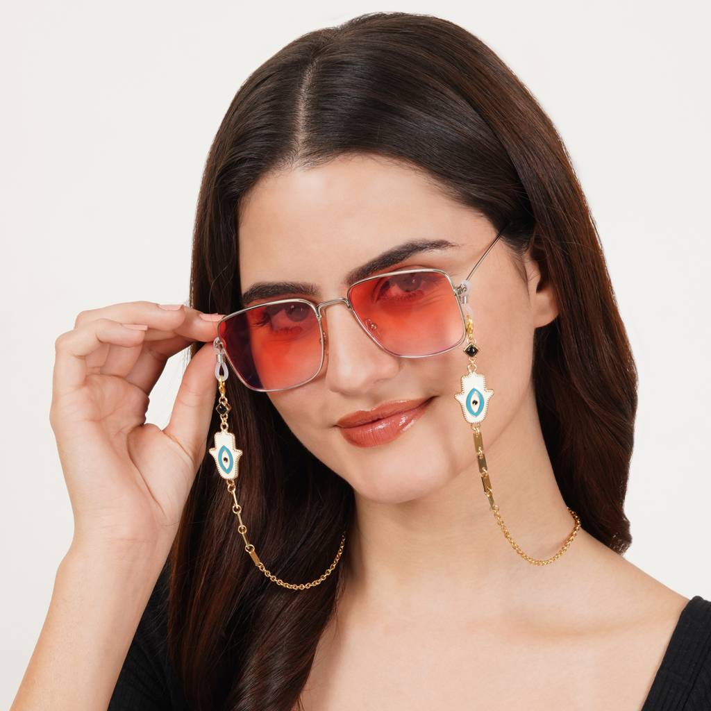Hamsa Evil Eye Spectacles/Air Pods Chain : ACSP005