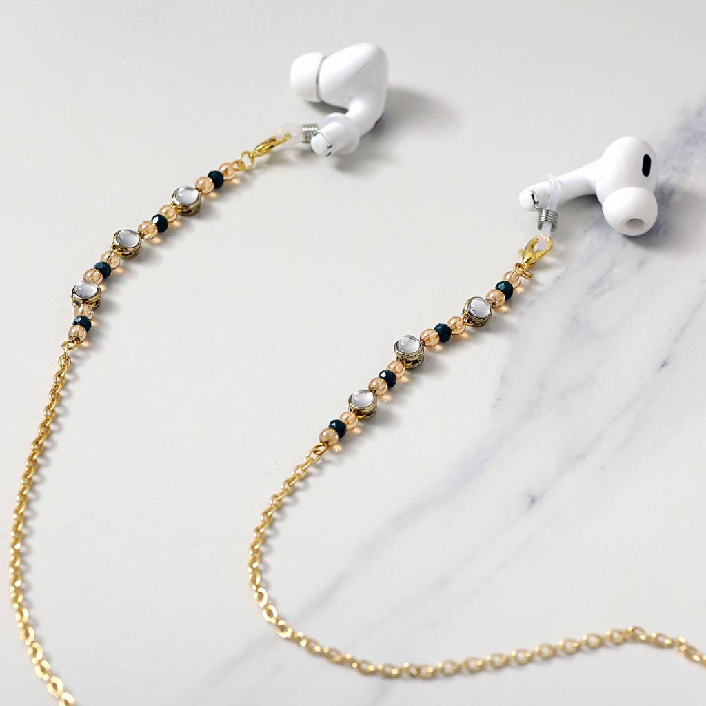 Kundan Accent Spectacles/Air Pods Chain : ACSP006